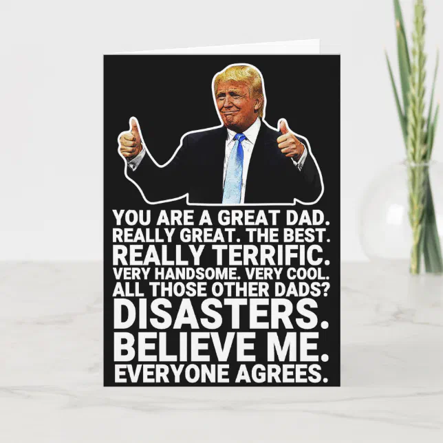Funny Donald Trump Father's Day Card | Zazzle