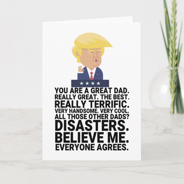 Funny Donald Trump Father's Day Card (Front)