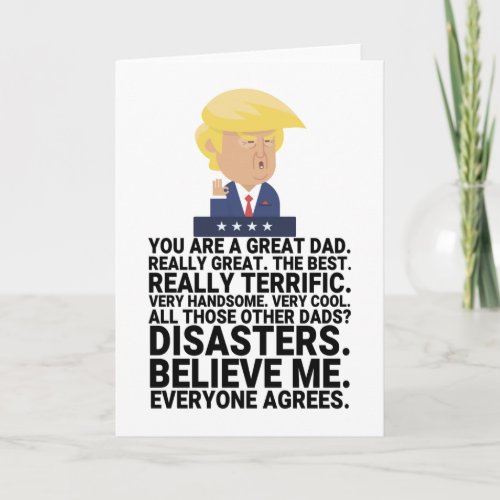 Funny Donald Trump Fathers Day Card