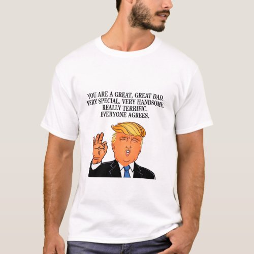 Funny Donald Trump Fathers Day T Shirt from Son