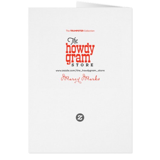 Funny Donald Trump FBI Witch Hunt Birthday Card (Back)