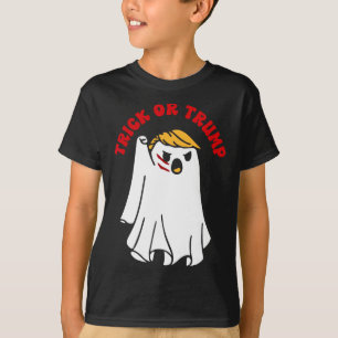 Funny Donald Trump Ghost Fight Fist Trick Or Trump T-Shirt