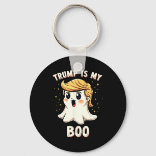 Funny Donald Trump Ghost Halloween Party Spooky Keychain