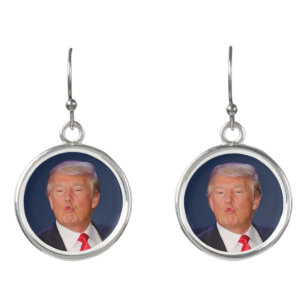 Funny Donald Trump Gift Earrings