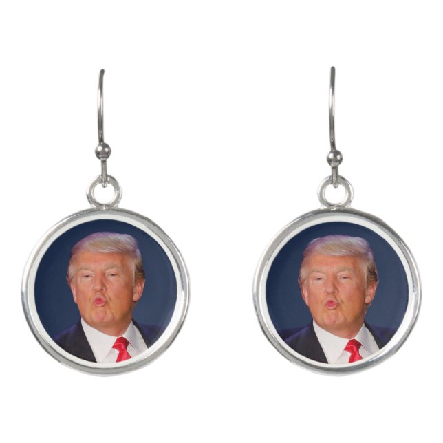Funny Donald Trump Gift Earrings (Front)