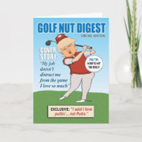 Funny Donald Trump Golf Nut Birthday