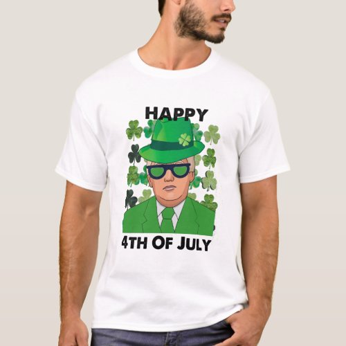 Funny donald trump Happy 4th Of July  T_Shirt