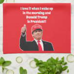 Funny Donald Trump I Love it 47th President Kitchen Towel