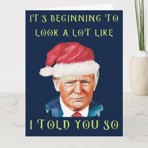 Funny Donald Trump MAGA Conservative Christmas Card