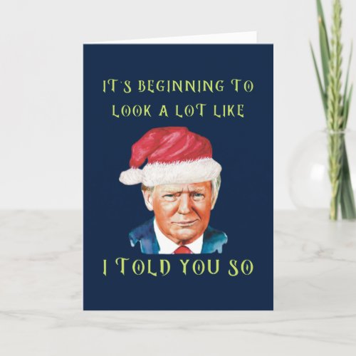 Funny Donald Trump MAGA Conservative Christmas Holiday Card