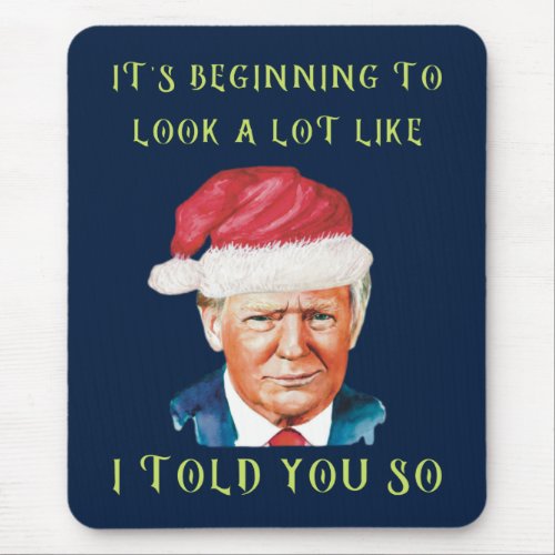 Funny Donald Trump MAGA Conservative Christmas Mouse Pad