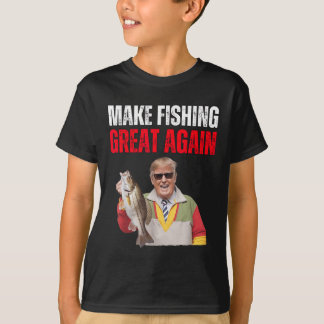 Funny Donald Trump Make Fishing Great Again Fisher T-Shirt