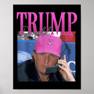 Funny Donald Trump Miss Me Yet Y2k Vintage 90s Poster