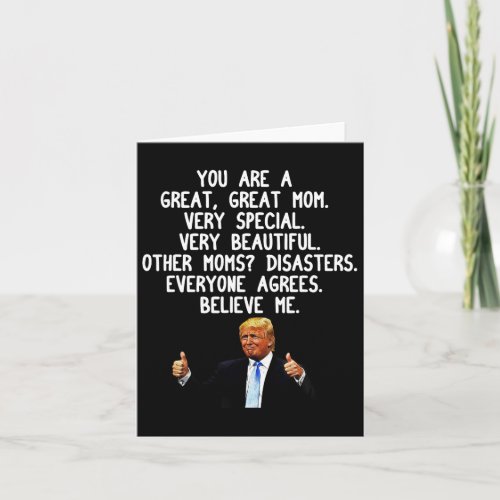 Funny Donald Trump Mother39s Day Gag Gift Conser Card