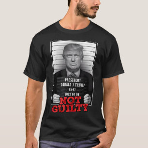 Funny Donald Trump Not Guilty Mug Free Trump 2024 T-Shirt