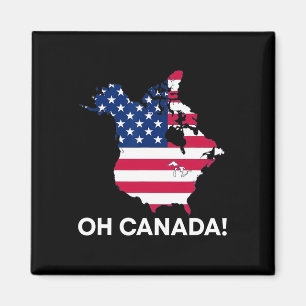 Funny Donald Trump Oh Canada 51st State Usa Americ Magnet