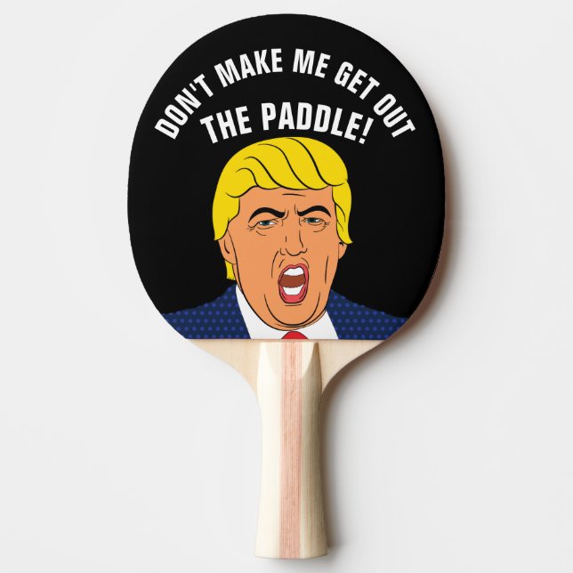 FUNNY DONALD TRUMP PING PONG PADDLES (Front)