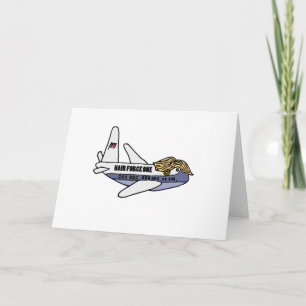Funny Donald Trump Presidential Airplane Card