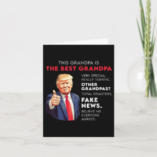Funny Donald Trump Quote For Conservative Grandpa Card