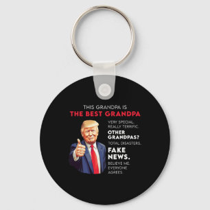 Funny Donald Trump Quote For Conservative Grandpa Keychain