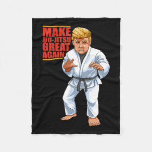Funny Donald Trump Republican - Jiu-jitsu And Bjj  Fleece Blanket