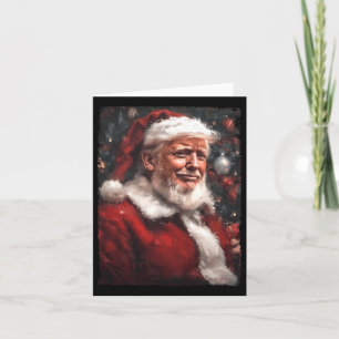Funny Donald Trump Santa Claus Christmas Daddy's H Card
