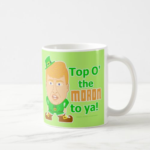 Funny Donald Trump St Patricks Day Leprechaun Coffee Mug