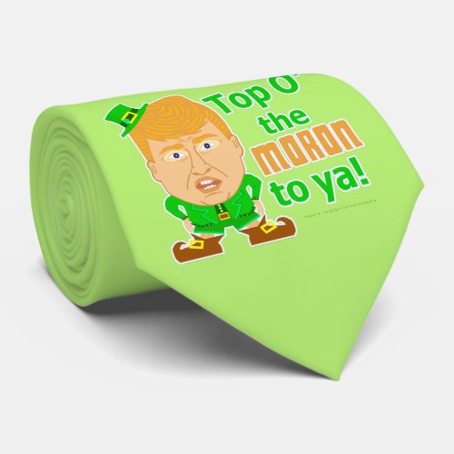 Funny Donald Trump St Patricks Day Leprechaun Tie