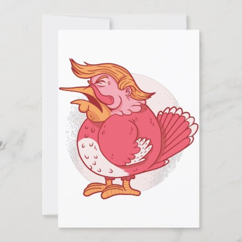 funny donald trump thanksgiving turkey pink invitation