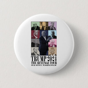 Funny Donald Trump The Revenge Tour Ultra Mega Tou Button