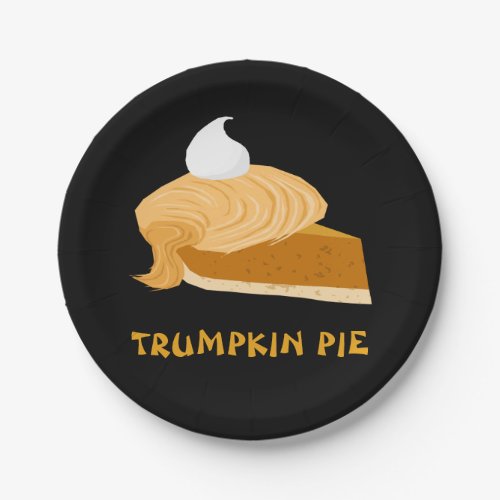 Funny Donald Trump Trumpkin Pie Paper Plates