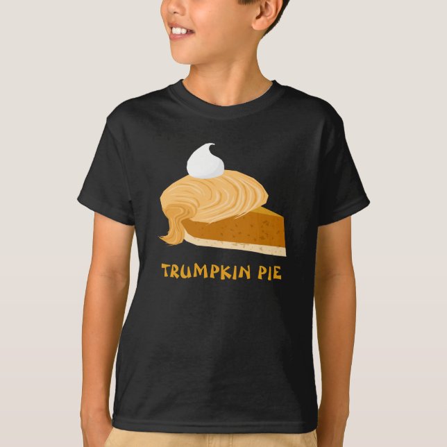 Funny Donald Trump Trumpkin Pie T-Shirt (Front)