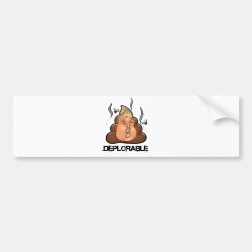 Funny Donald Trump _ Trumpy_Poo Poo Emoji Icon Bumper Sticker