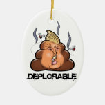 Funny Donald Trump - Trumpy-poo Poo Emoji Icon Ceramic Ornament at Zazzle