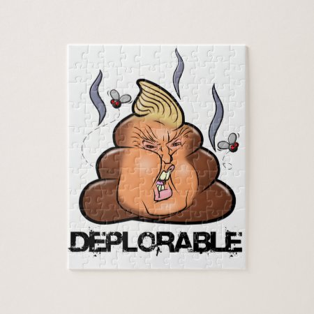 Funny Donald Trump - Trumpy-poo Poo Emoji Icon Jigsaw Puzzle