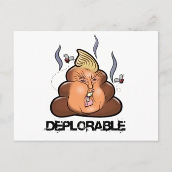 Funny Donald Trump - Trumpy-poo Poo Emoji Icon Postcard by DoodleGod at Zazzle