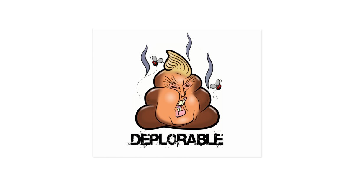 Funny Donald Trump - Trumpy-Poo Poo Emoji Icon Postcard | Zazzle.com