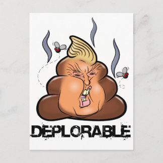 Funny Donald Trump - Trumpy-Poo Poo Emoji Icon Postcard