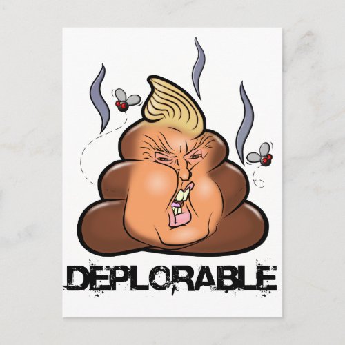 Funny Donald Trump _ Trumpy_Poo Poo Emoji Icon Postcard