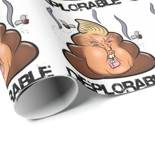 Funny Donald Trump - Trumpy-Poo Poo Emoji Icon Wrapping Paper | Zazzle
