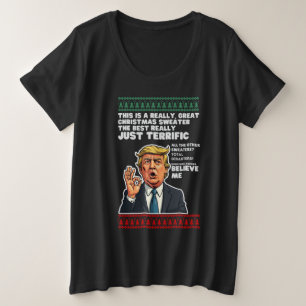 Funny Donald Trump Ugly Christmas Sweater Parody