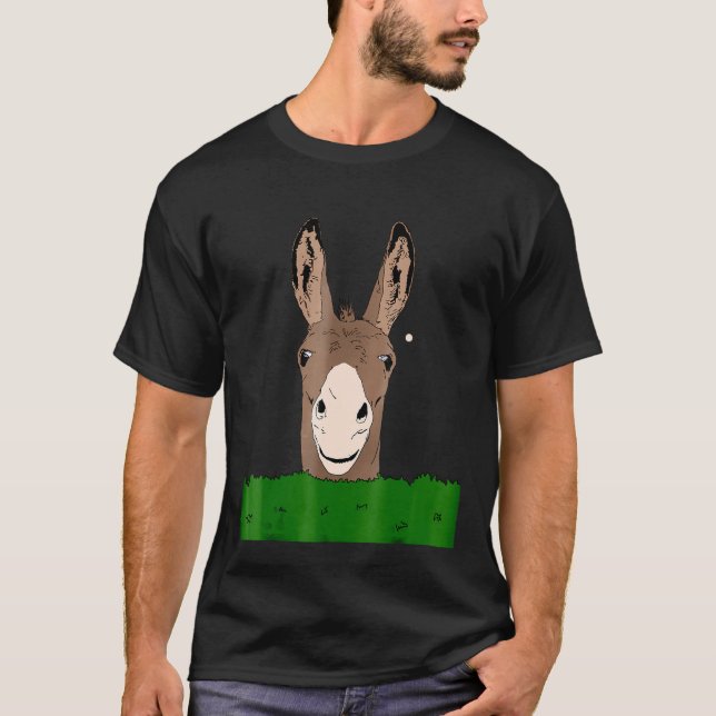 Funny Donkey Face  idea for Humorous People T-Shirt (Front)