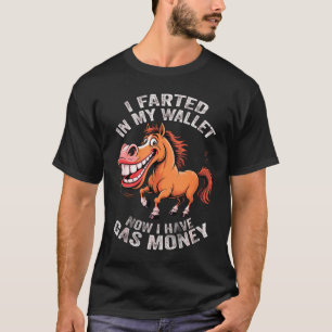 funny donkey gas money, inflation humor donkey T-Shirt
