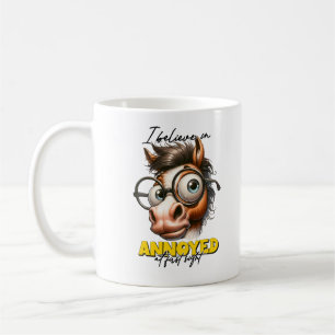 Funny donkey I Believe in Annoyed at First Sight Coffee Mug