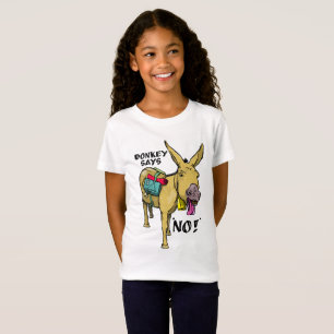 Funny donkey says no! T-Shirt