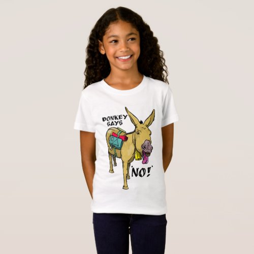 Funny donkey says no T_Shirt