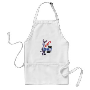 Funny Donkey, Who is Your Donkey Baby Adult Apron