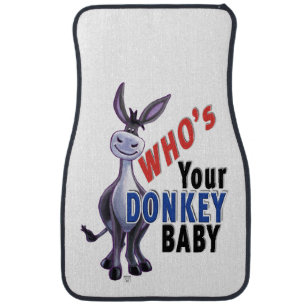 Funny Donkey, Who is Your Donkey Baby Car Floor Mat