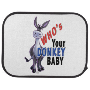 Funny Donkey, Who is Your Donkey Baby Car Mat