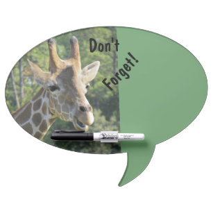 Funny Don't Forget Giraffe Dry-Erase Board